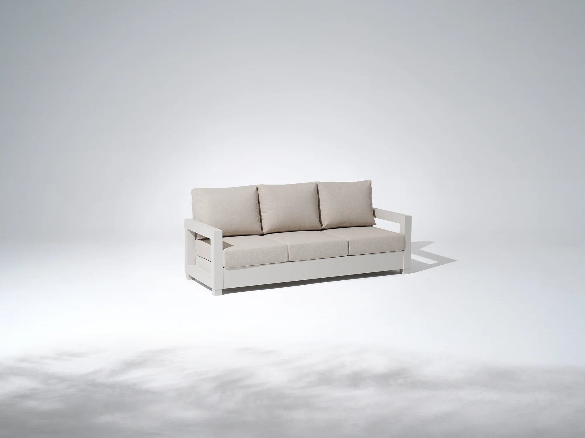 Aluminum Outdoor Sofa Set with Swivel Chairs and Tables - Image 4